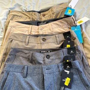 Lot of 5 NWT size 16 boys Quiksilver/O’Neil quick dry shorts- surf/water/travel